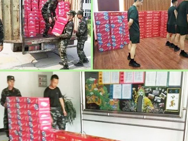 頂真飲品“八一”擁軍慰問活動，共敘濃濃軍民情！